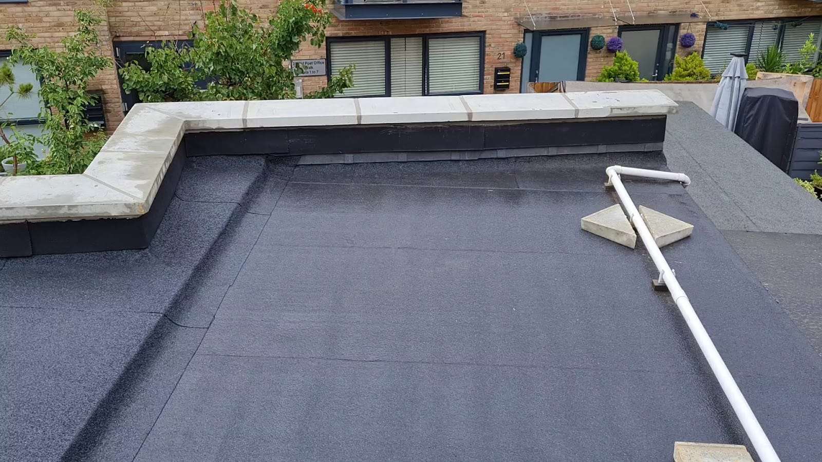 Torch on felt flat roof, by Pro Roofing