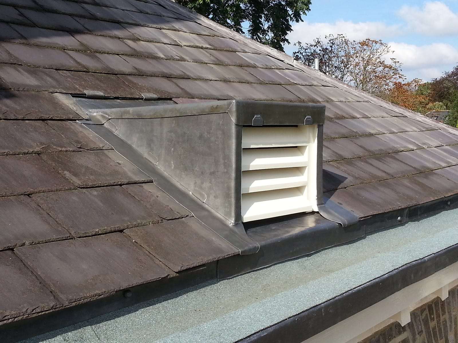 Lead clad roof vent, by Pro Roofing